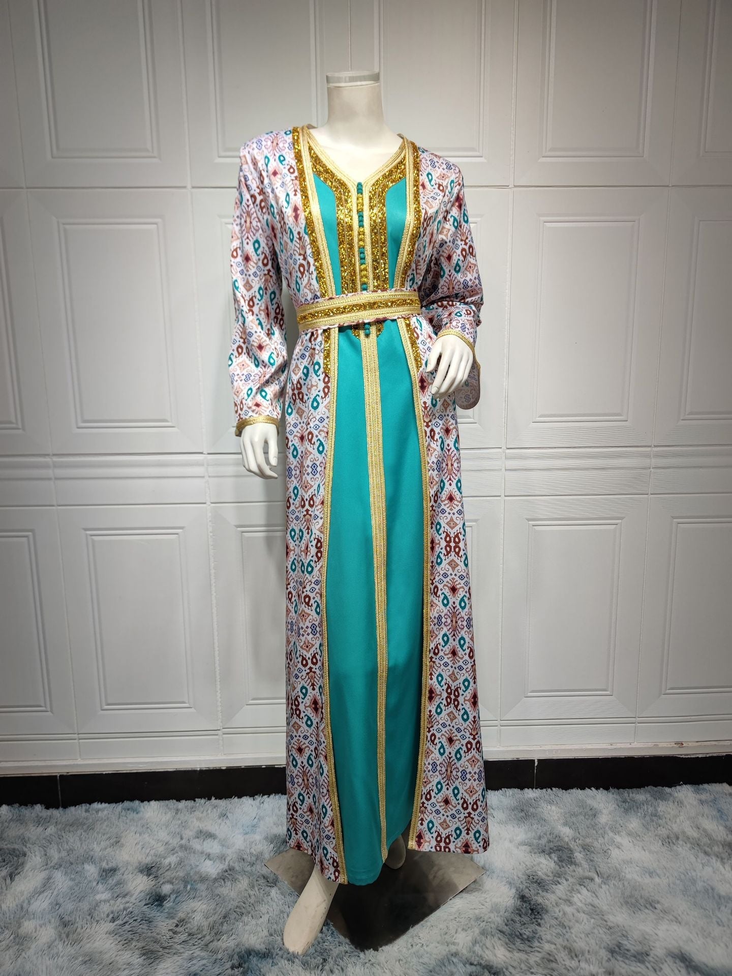Elegant Long Sleeve Modest Bridesmaid Dress Two Piece Sets
