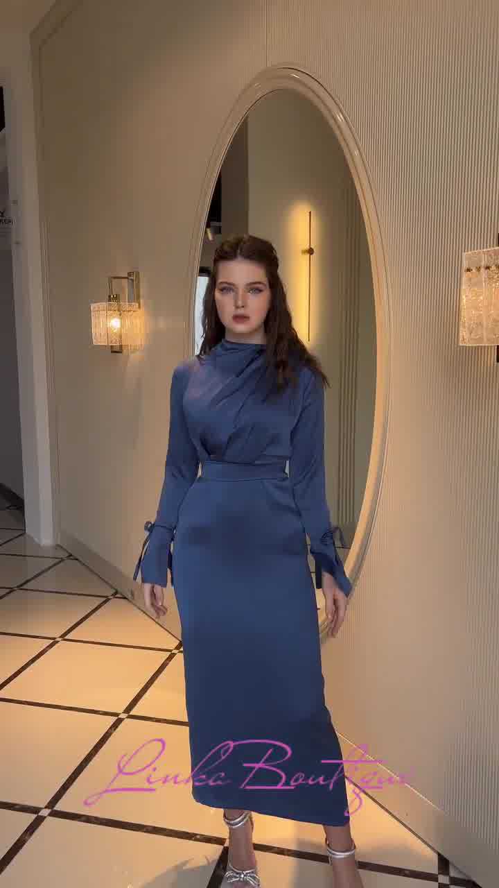 Women's Lace-up Slim Dress