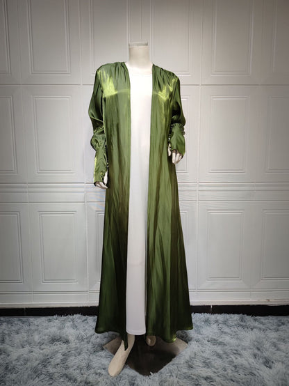 Fashionable Open Front Abaya Dress