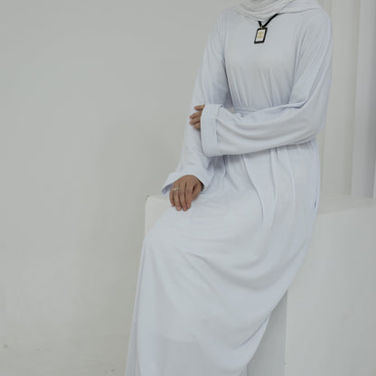 Women's Round Neck Modest Abaya Dress