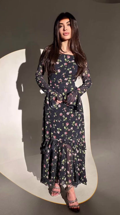 Women's Chiffon Patchwork Irregular Dresses