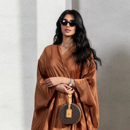 Flattering Plus Size Open Abaya