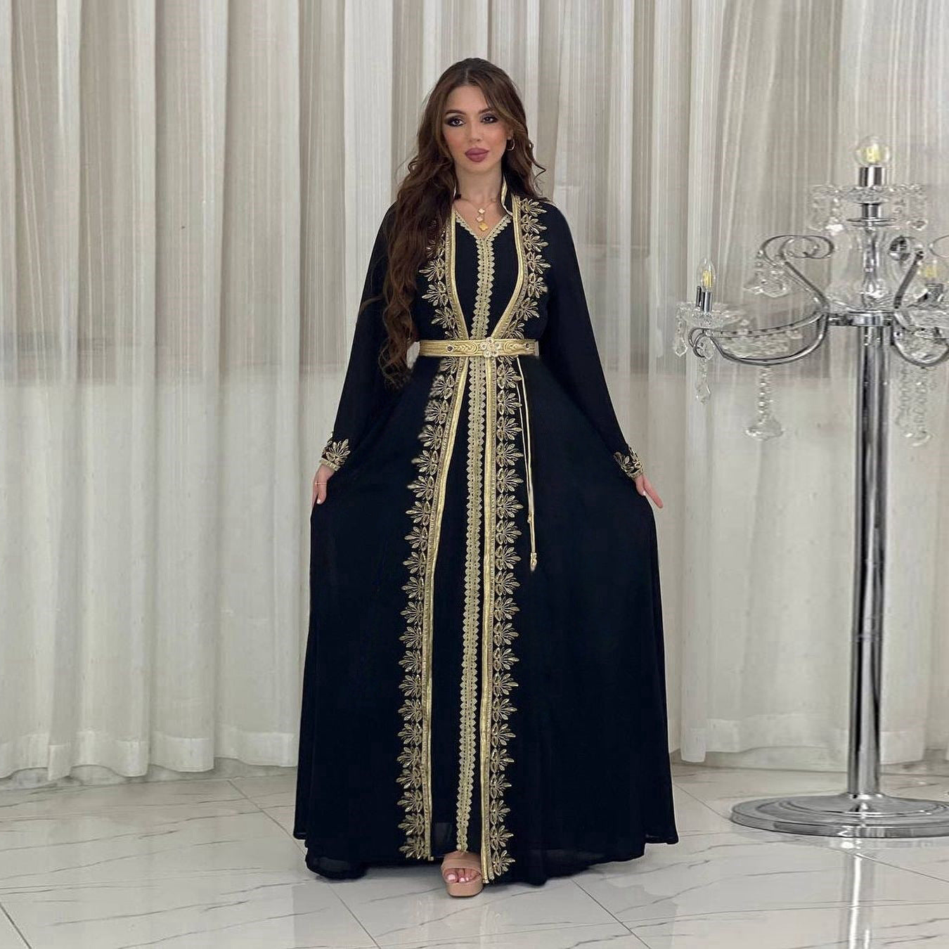 Stylish Modest Birthday Celebration Outfit Two-piece Sets