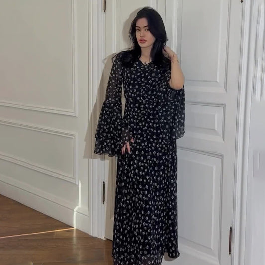 Women's Long Patchwork Irregular Dresses