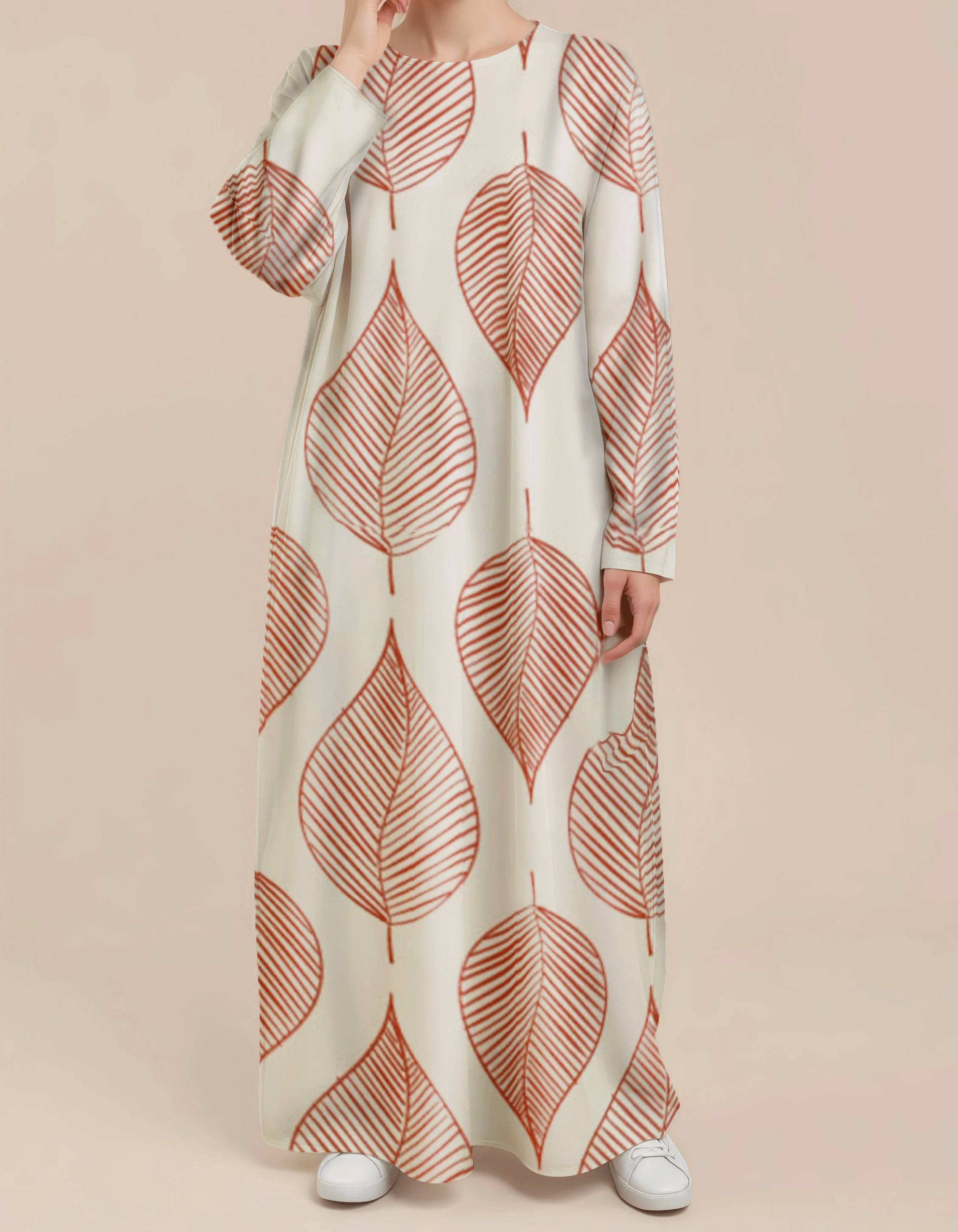 Plus Size Floral Nursing Kaftan in Garden