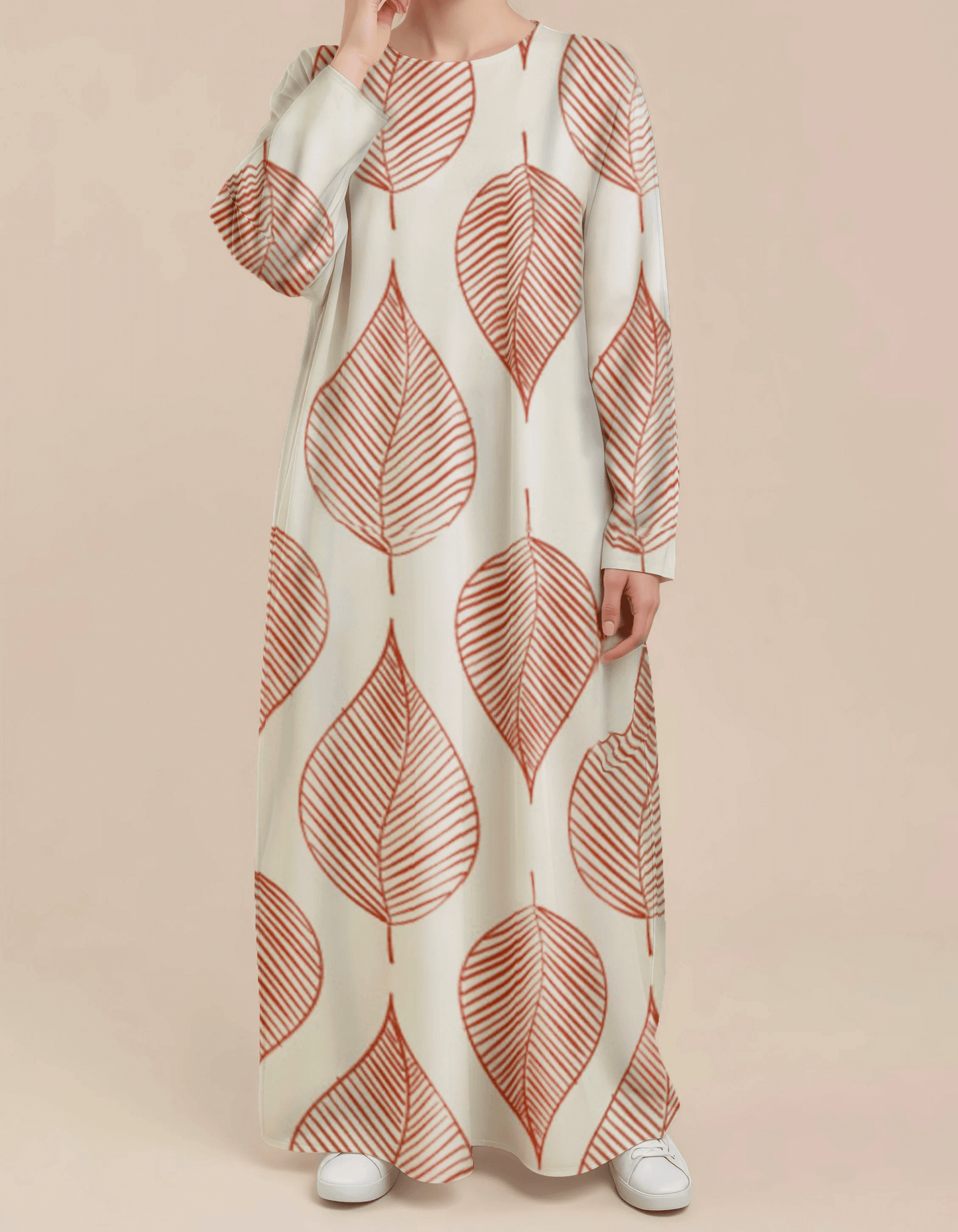 Plus Size Floral Nursing Kaftan in Garden