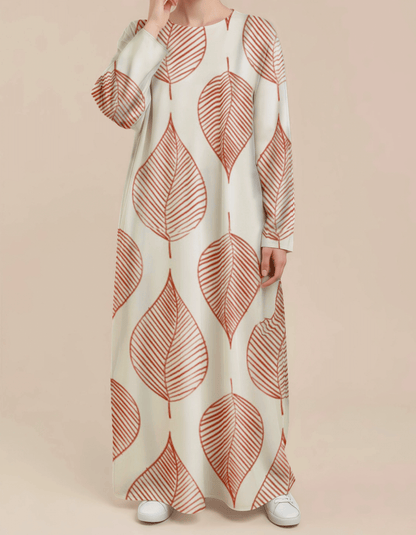 Plus Size Floral Nursing Kaftan in Garden