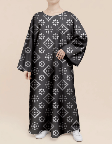 Plus Size Floral Nursing Kaftan in Geometry