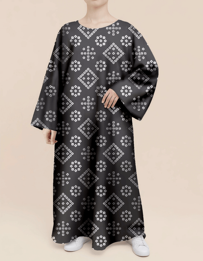 Plus Size Floral Nursing Kaftan in Geometry