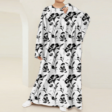 Plus Size Floral Nursing Kaftan in Flowers