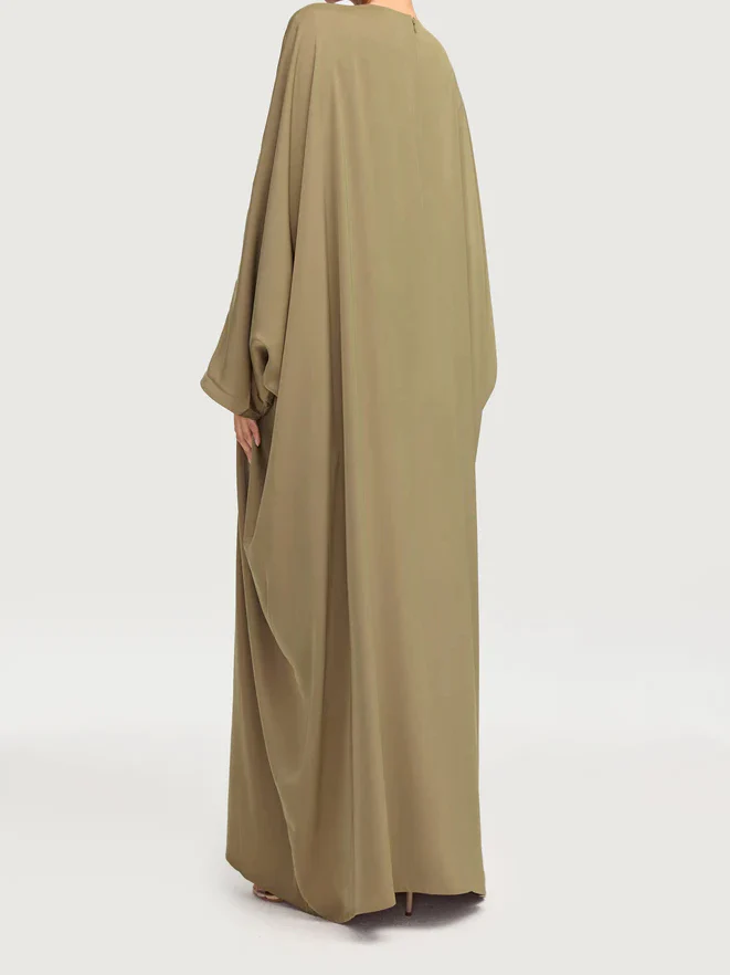 Mahina Tie Bow Satin Kaftan