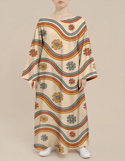 Plus Size Floral Nursing Kaftan