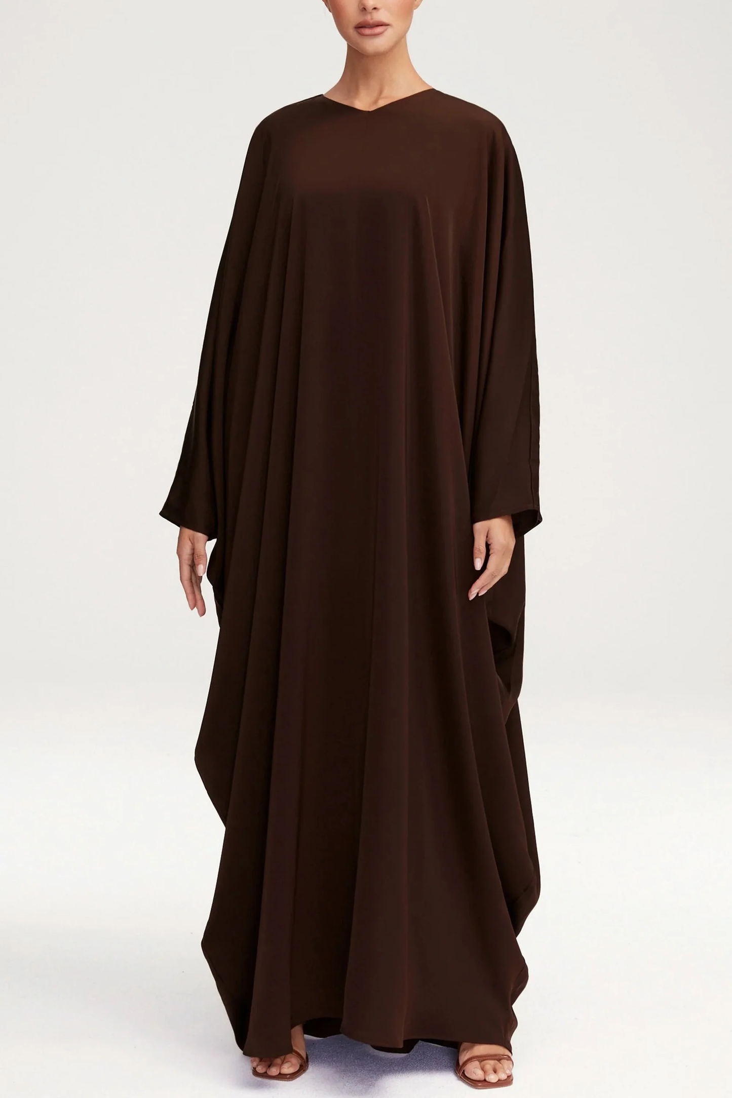 Women's Fashion Satin Abaya Dress
