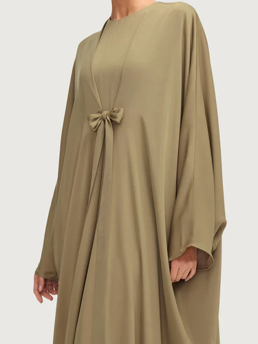 Mahina Tie Bow Satin Kaftan