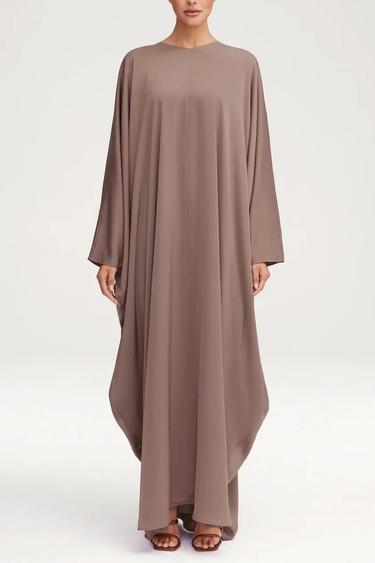 Women's Fashion Satin Abaya Dress