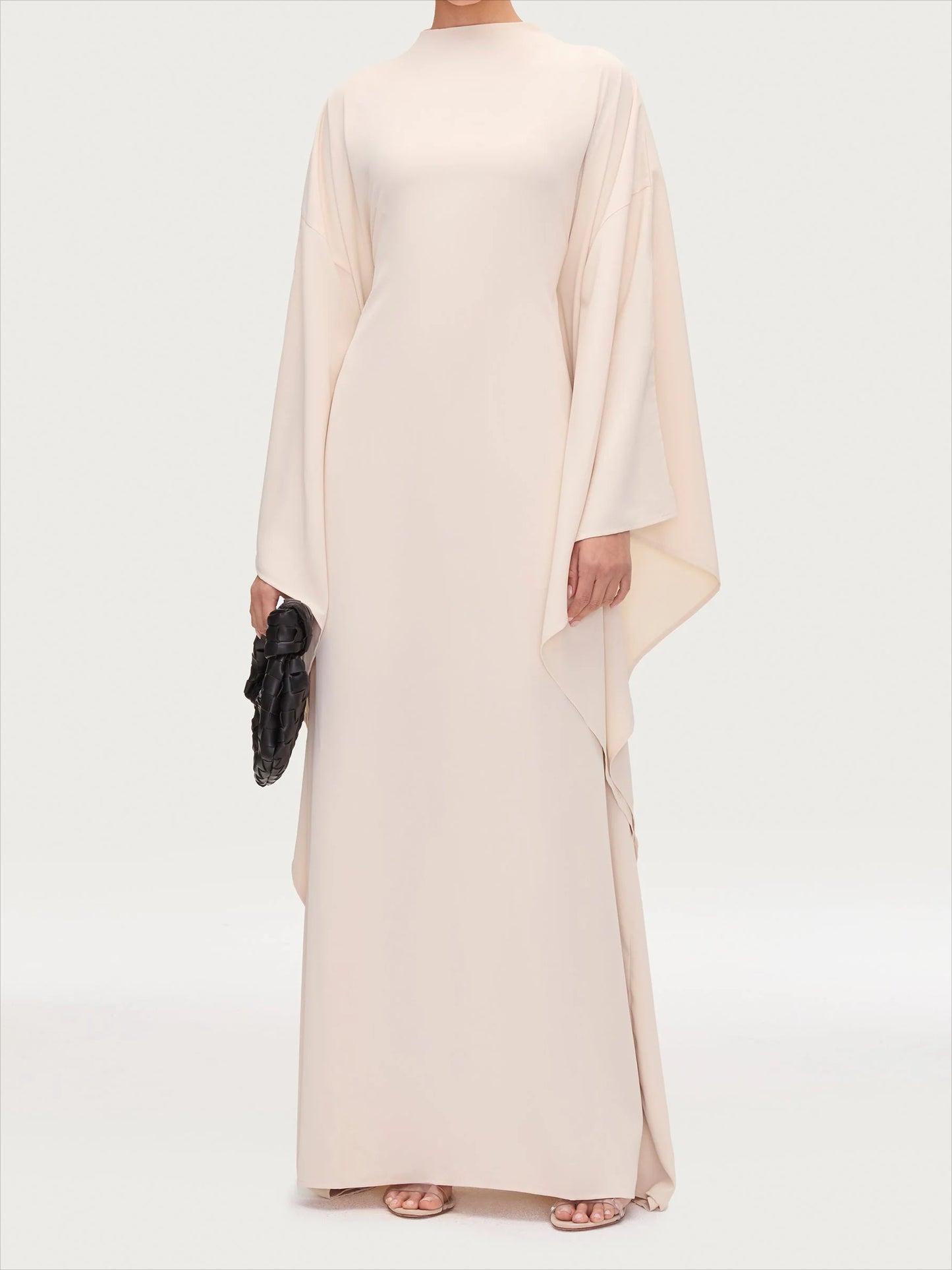 Salma Wings Inner Tie Abaya Dress