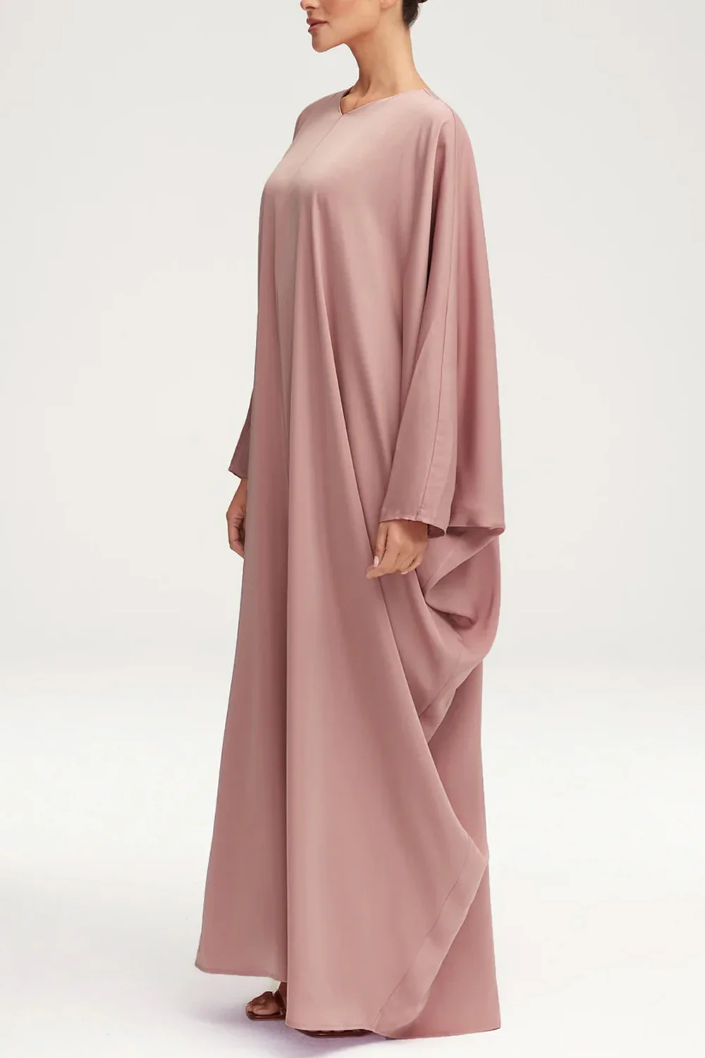 Women's Fashion Satin Abaya Dress