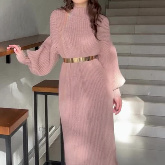 Women's Lazy Knitted Maxi Dress