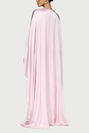 Satin Inner Tie Back Maxi Dress